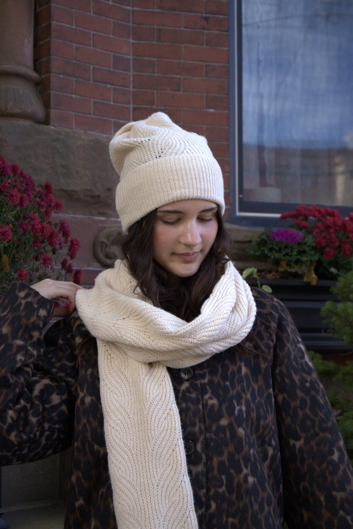 The Briar Cable Beanie- cream