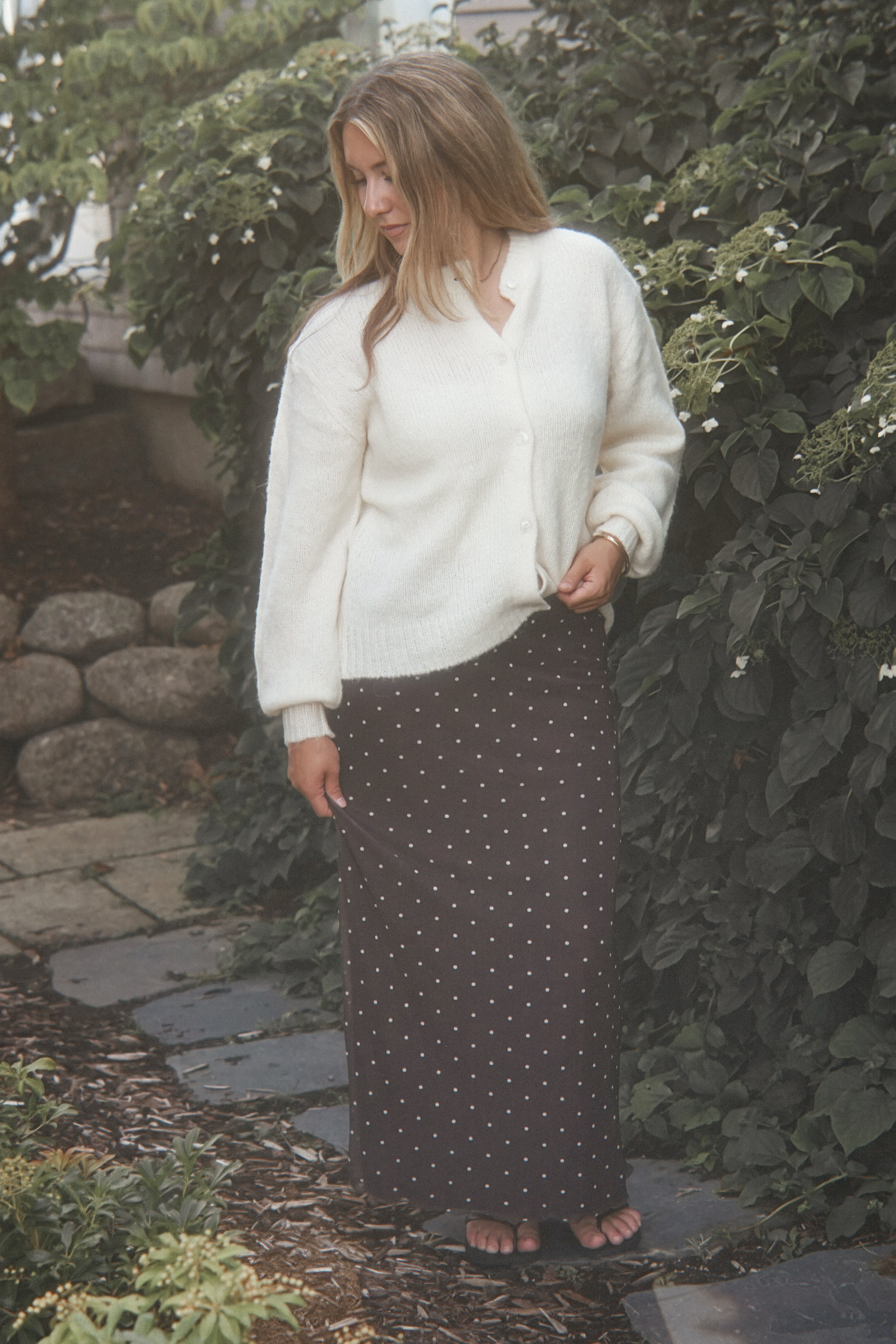 Delaney Dot Mesh Skirt