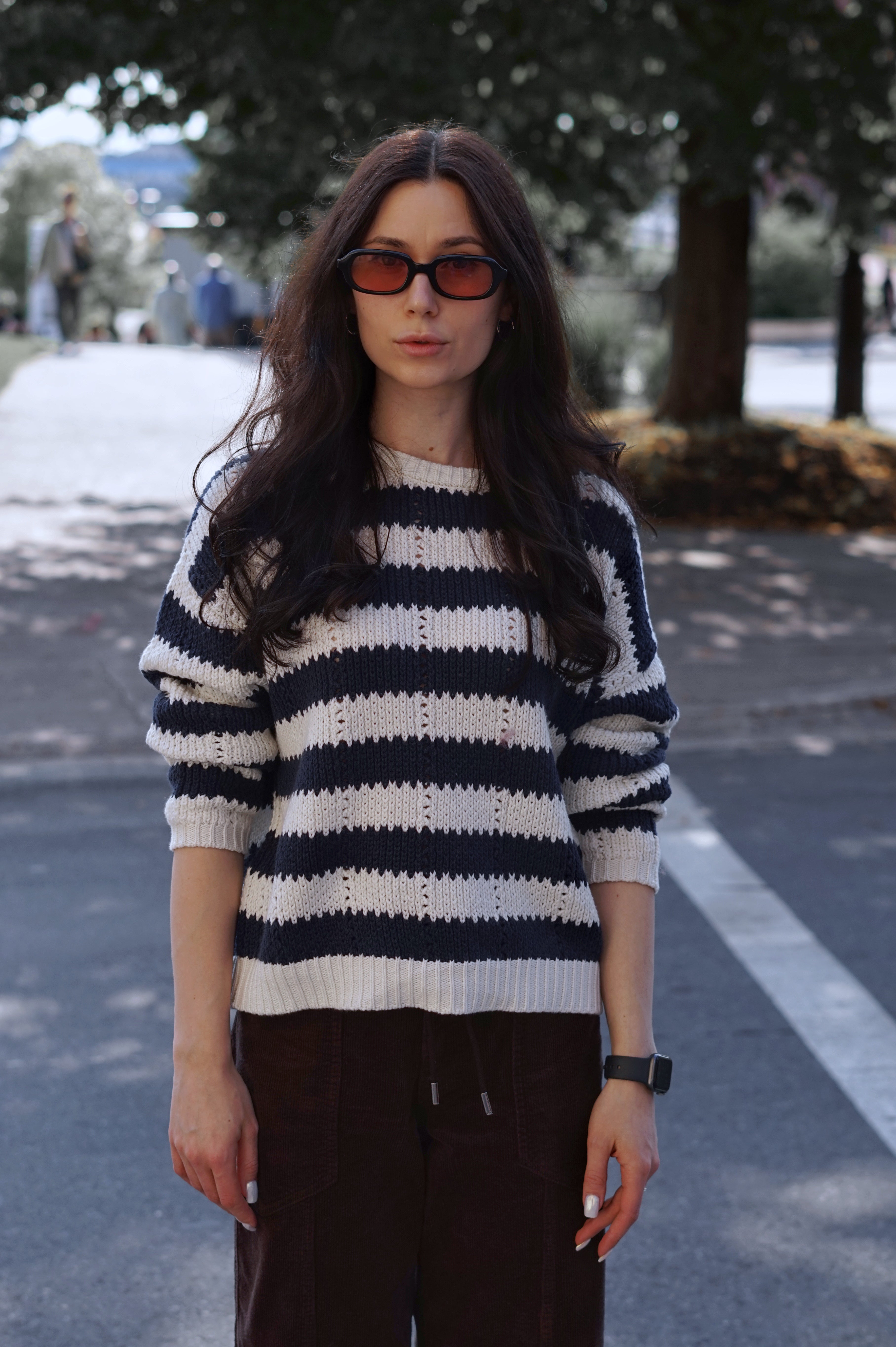 LENNOX NAVY STRIPE SWEATER