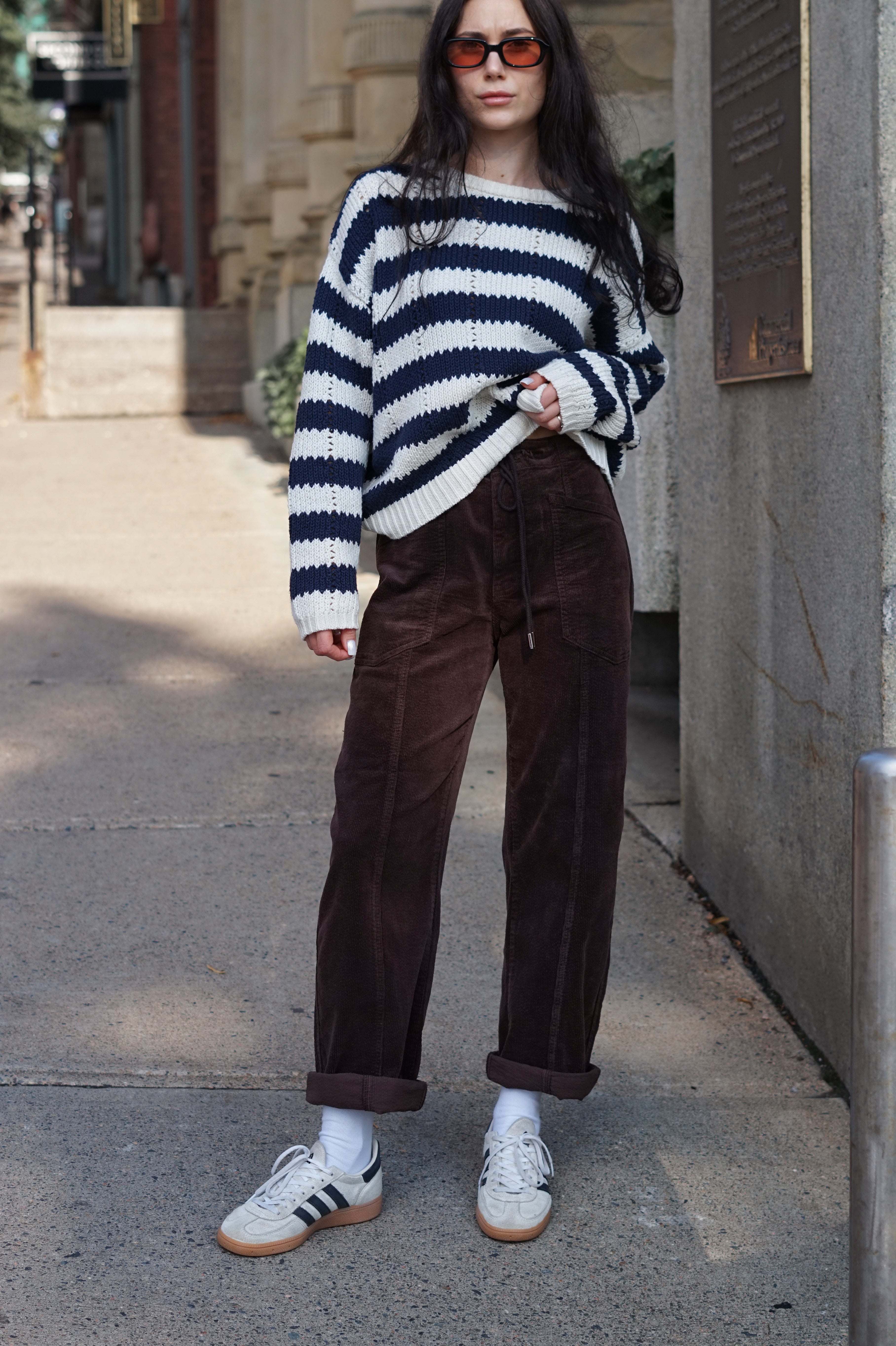 LENNOX NAVY STRIPE SWEATER
