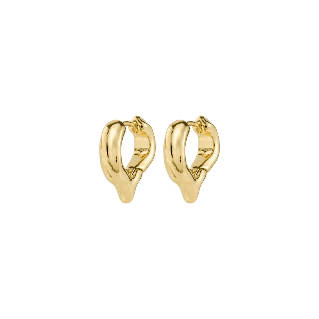 gold plated hoop earrings, everyday gold earrings