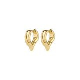 gold plated hoop earrings, everyday gold earrings