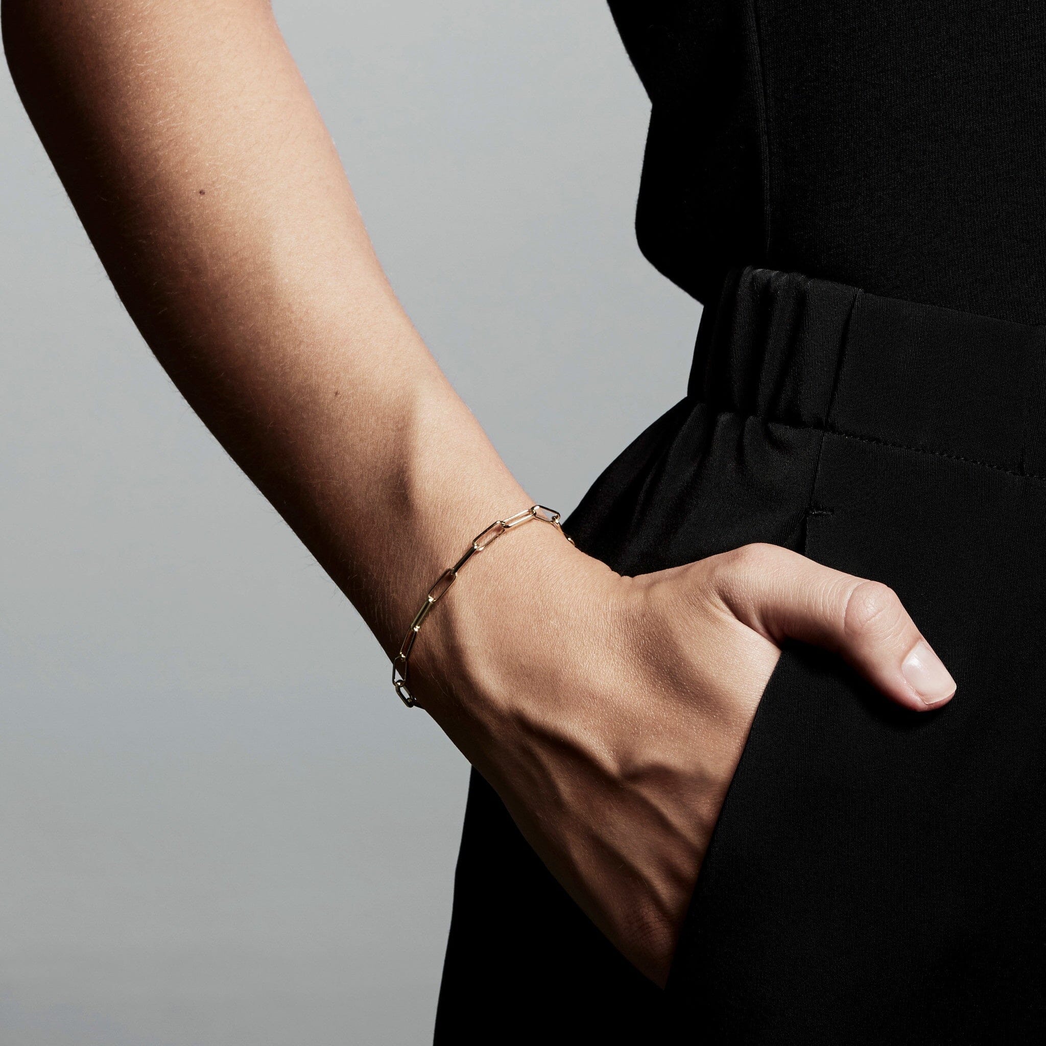 bold gold bracelet, minimalist chain bracelet