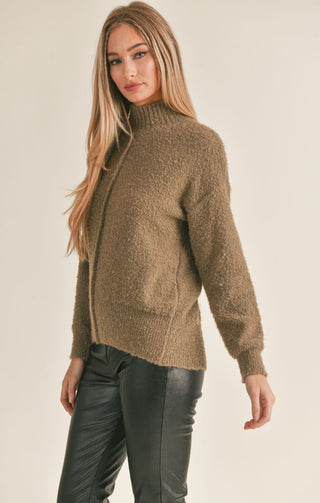 OLIVE SEAMED SWEATER Sweater SADIE AND SAGE 