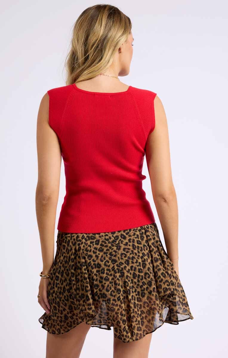 CHERRY VNECK TOP Top SADIE AND SAGE 