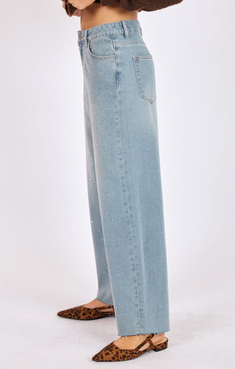 GLIMMER EMBELLISIHED DENIM DENIM SADIE AND SAGE 