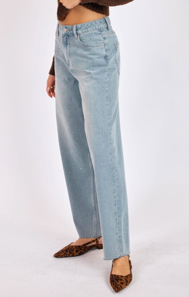 GLIMMER EMBELLISIHED DENIM DENIM SADIE AND SAGE 
