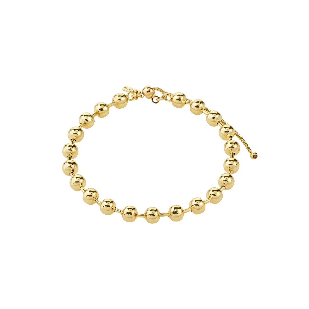 everyday gold bracelet, minimalist gold jewelry, stackable bracelet gold, beaded gold bracelet