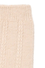 textured beige everyday socks cozy fit,  ICHI 