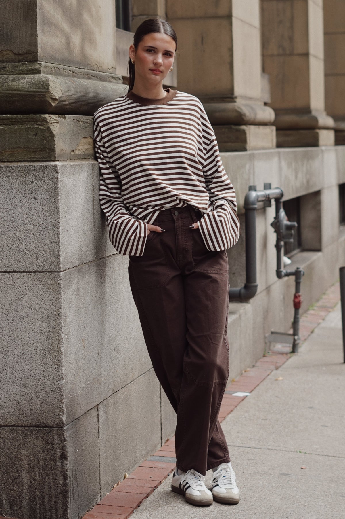 Crosby Brown Stripe Sweater