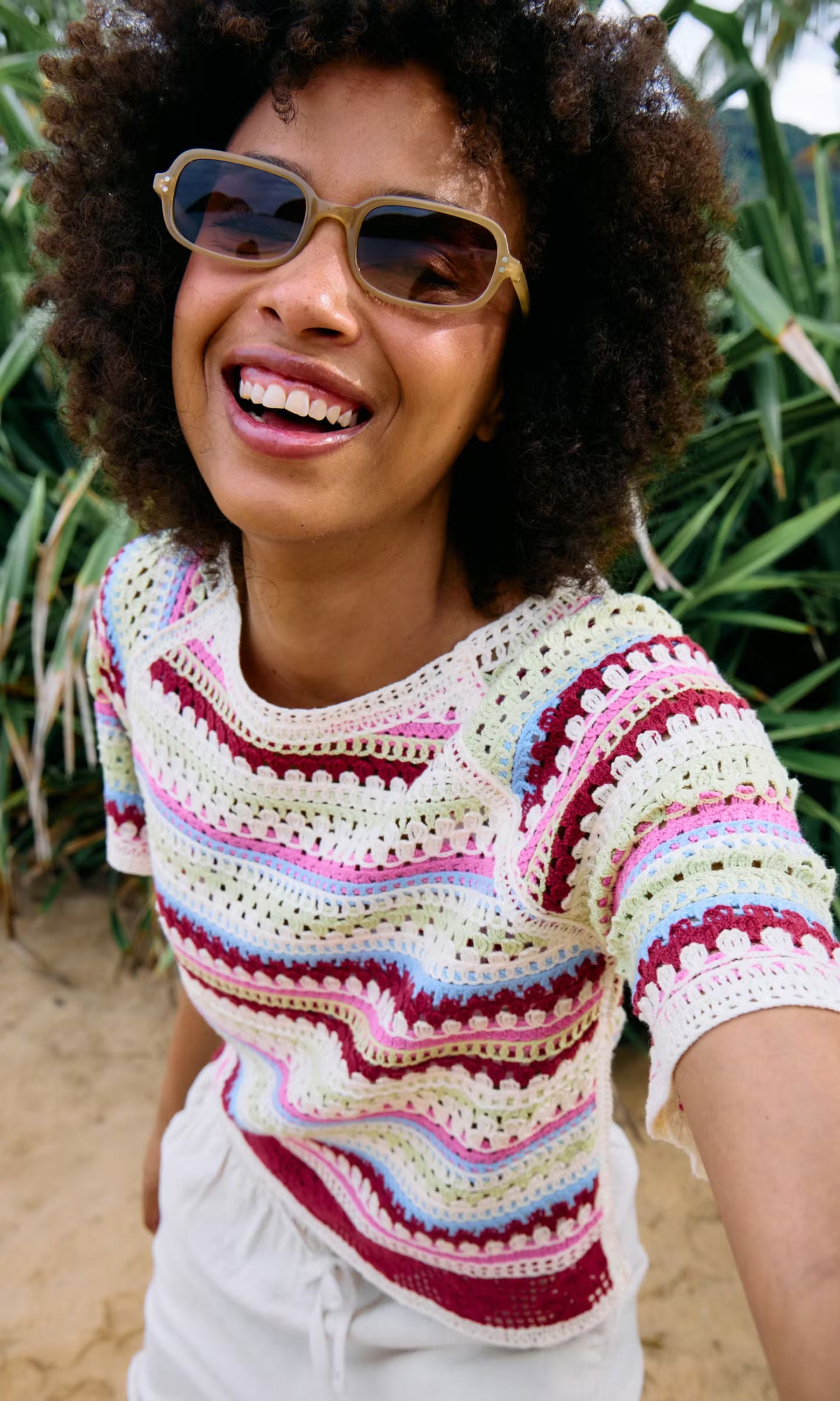 MULTICOLORED KNIT TOP Top ICHI 