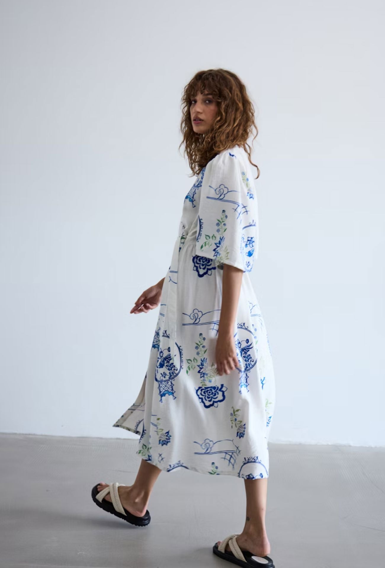 SANTORINI WRAP DRES Dress ICHI 