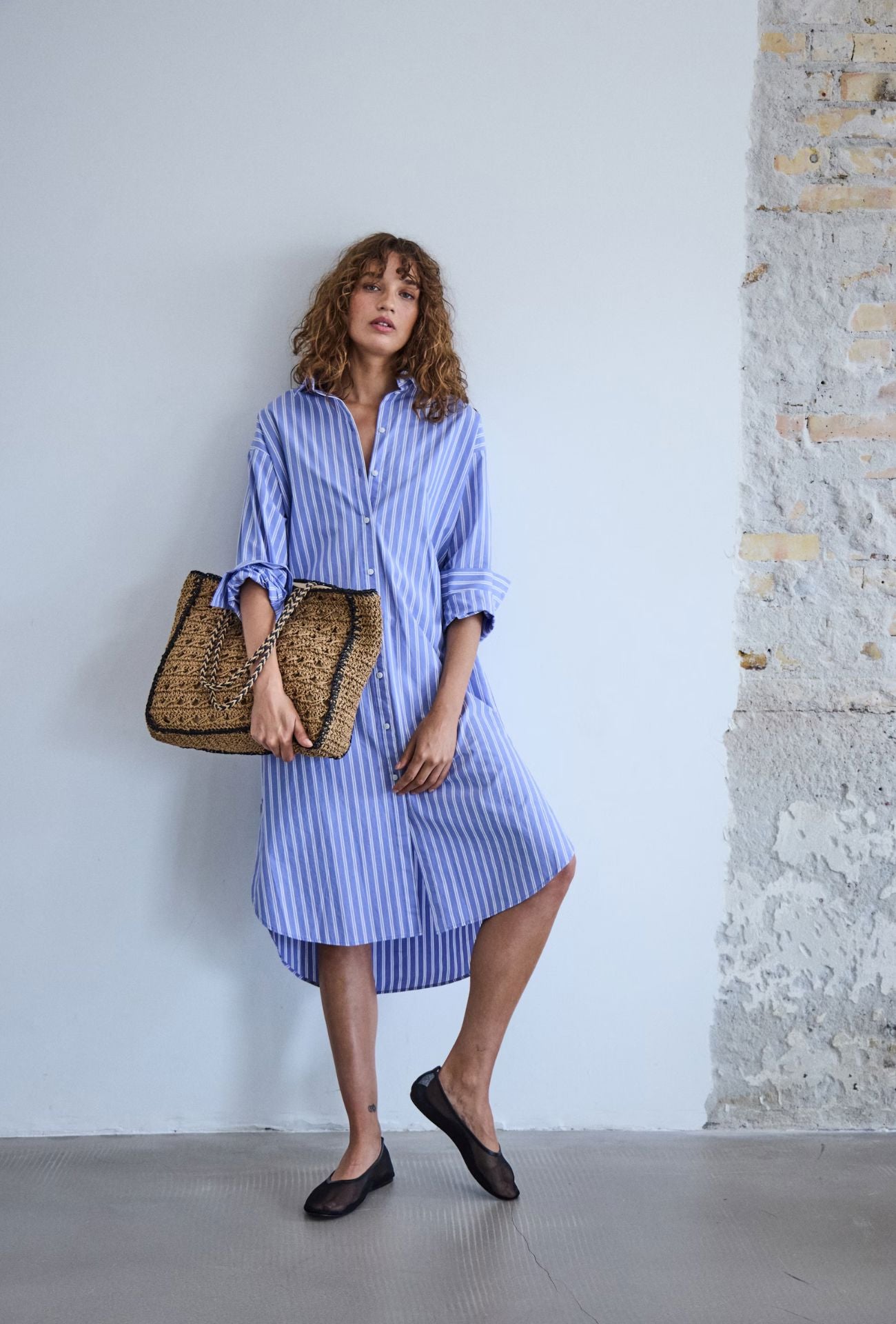 BUTTON DOWN BEACH DRESS Dress ICHI 