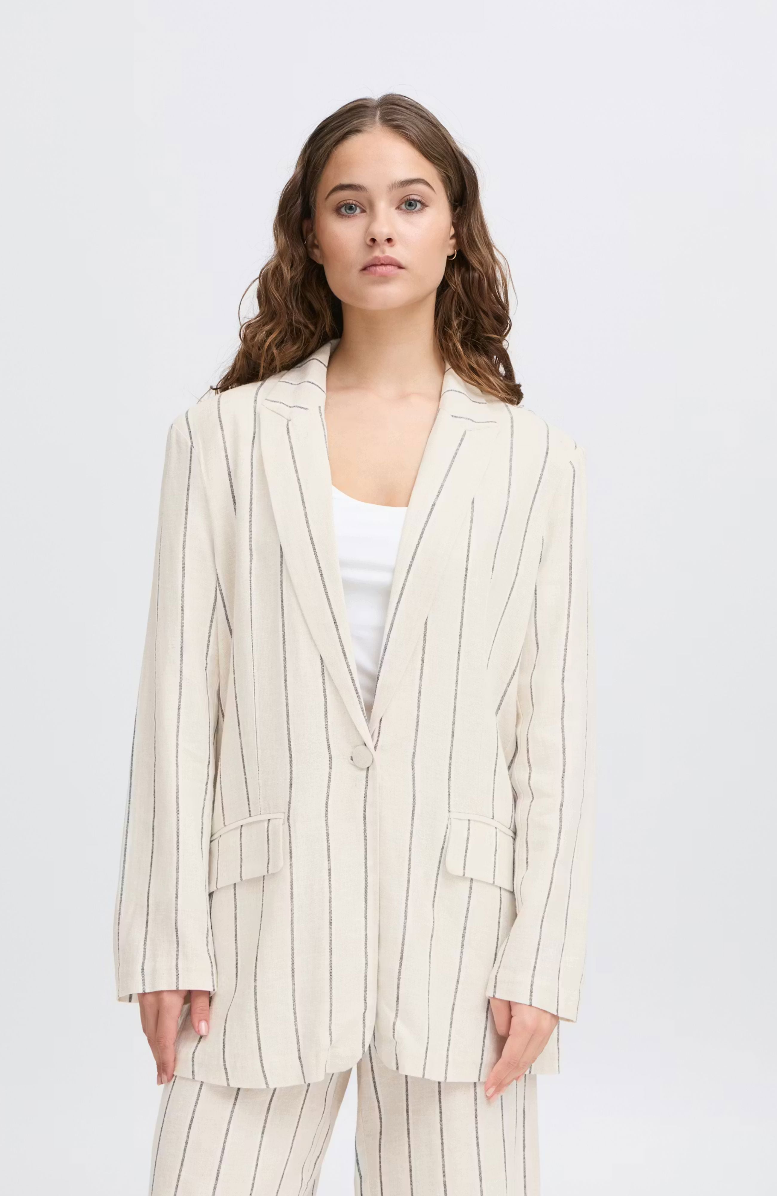 NATURAL ECRU BLAZER ICHI 