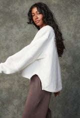 minimal knit top, RD STYLE, relaxed layering sweater