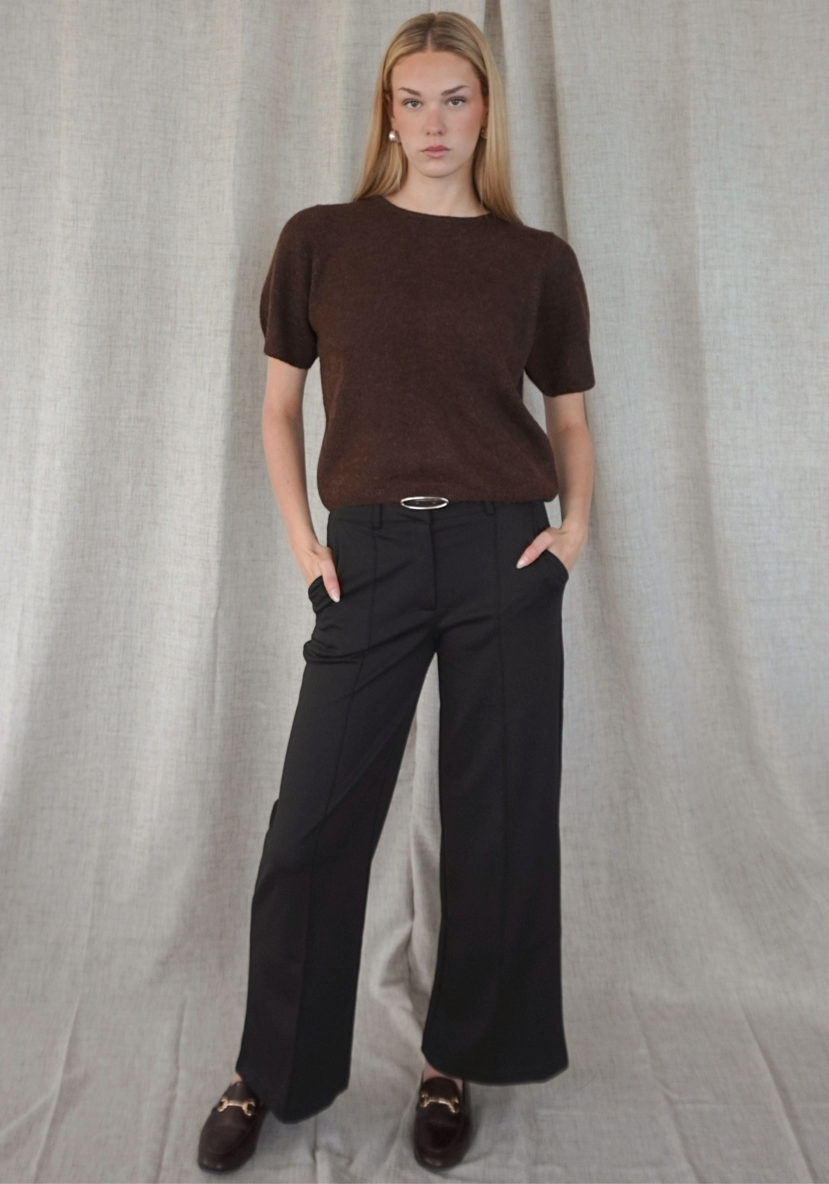 KATE OFFICE WIDE LEG TROUSER (BLK)
