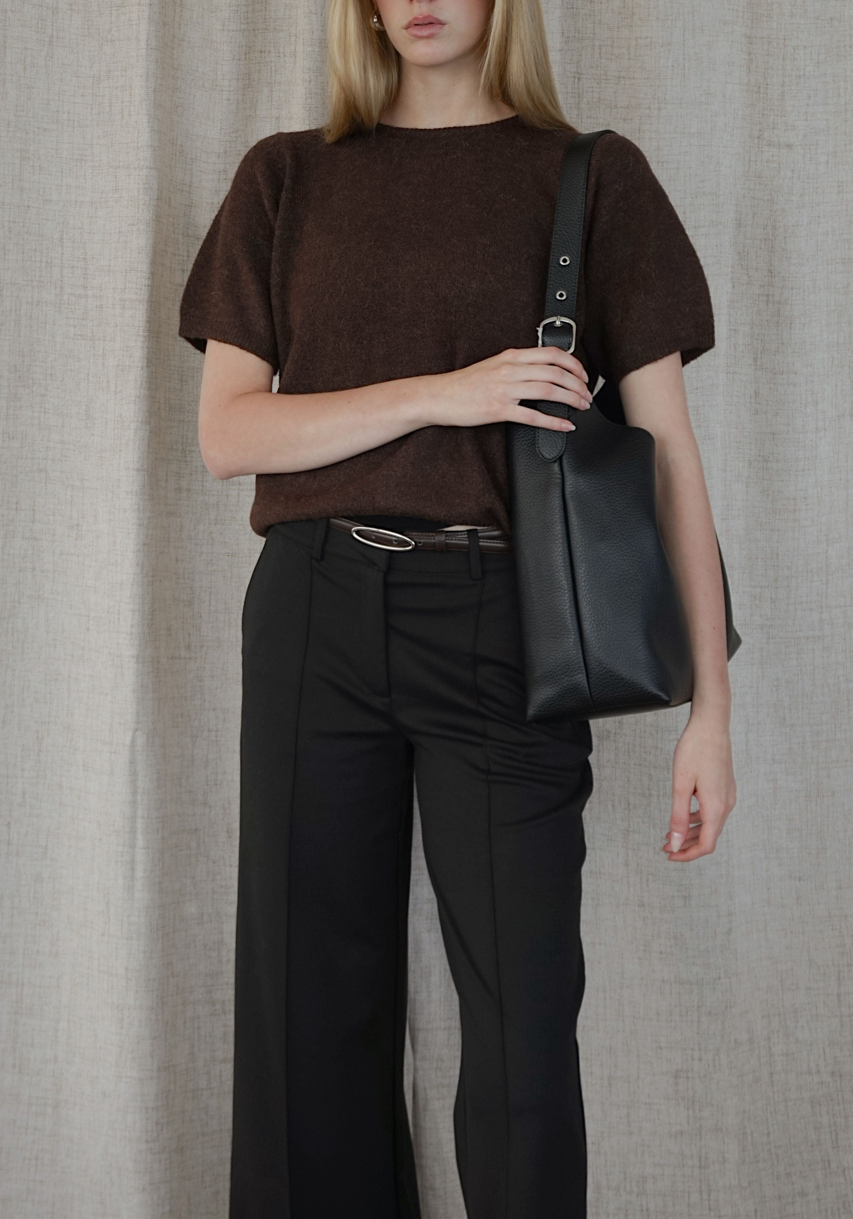KATE OFFICE WIDE LEG TROUSER (BLK)