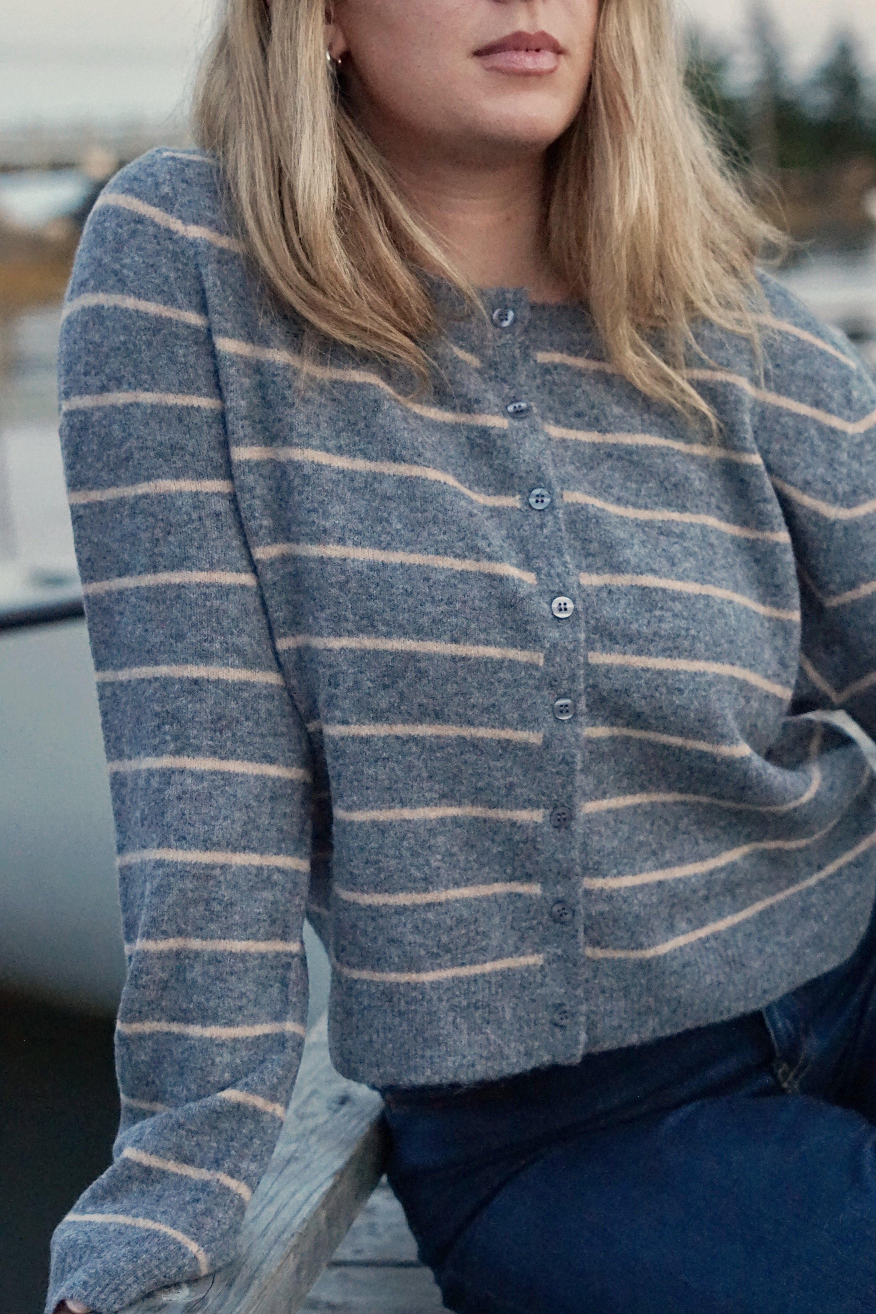 MONROE STRIPE CARDIGAN