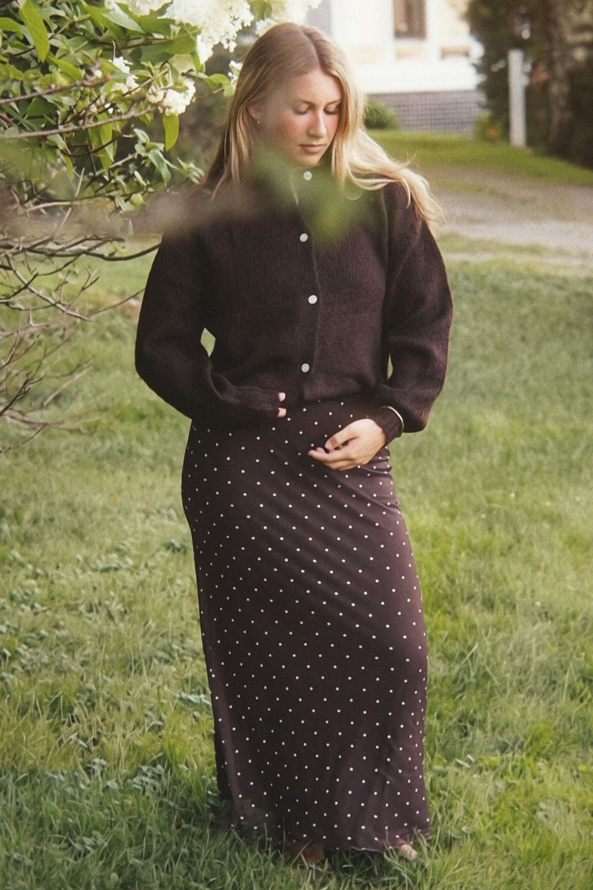 Delaney Dot Mesh Skirt