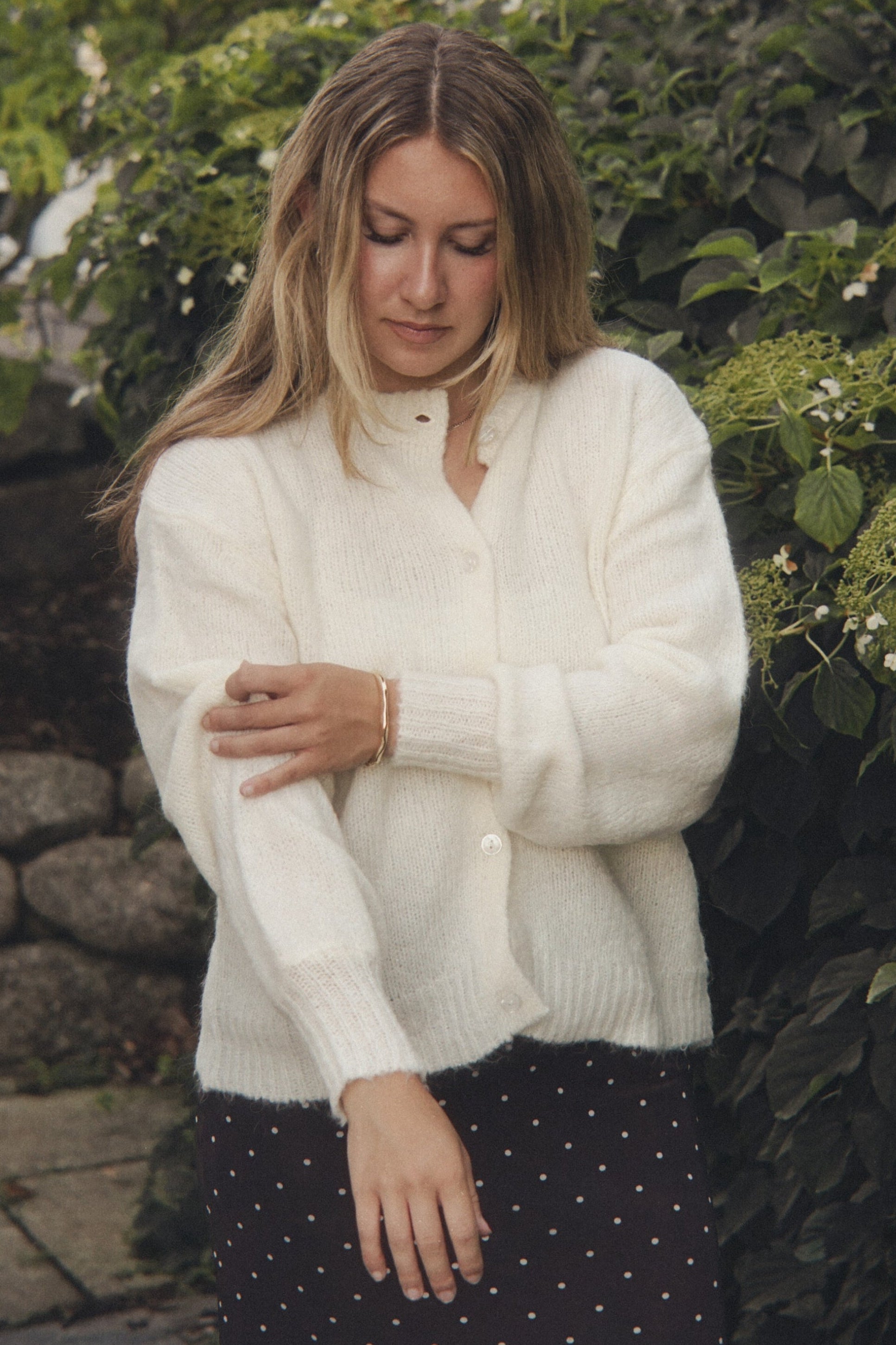 MARGOT ALPACA BLEND CARDIGAN- BIRCH
