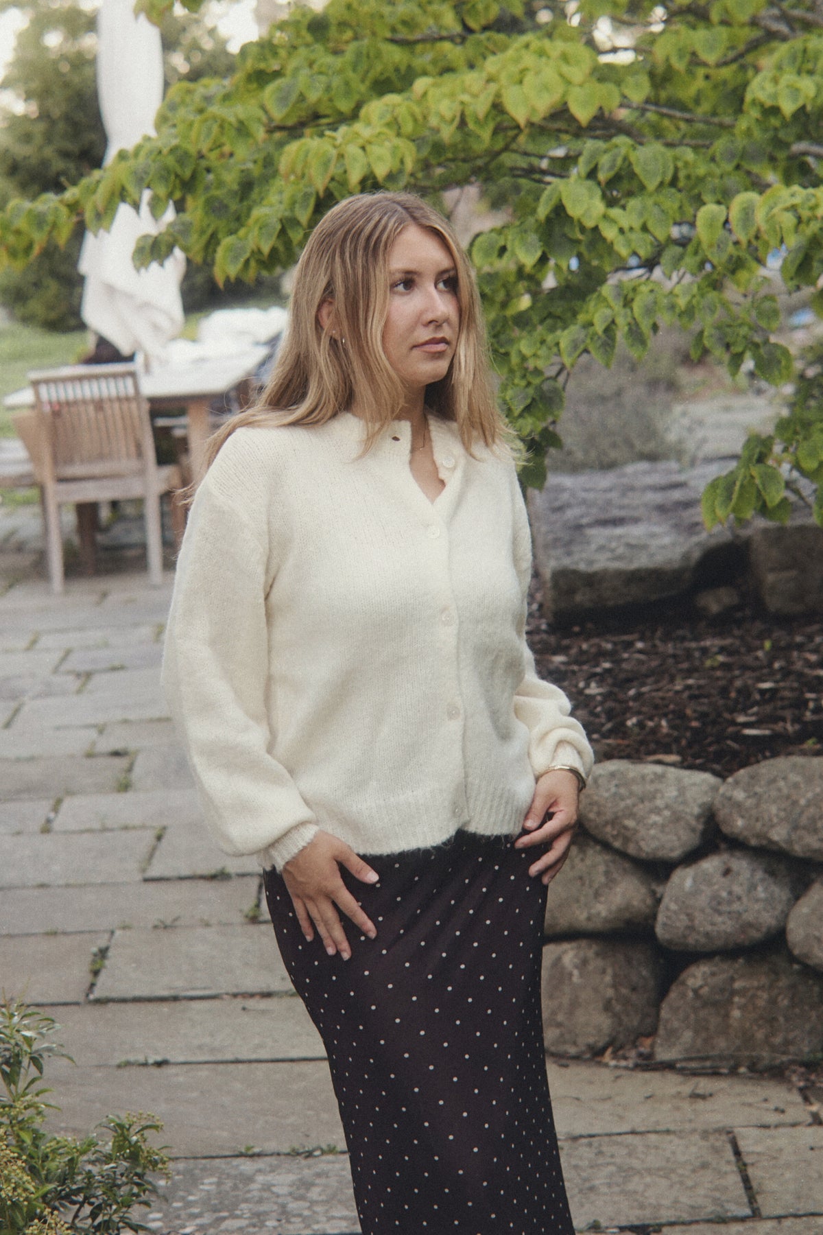 MARGOT ALPACA BLEND CARDIGAN- BIRCH