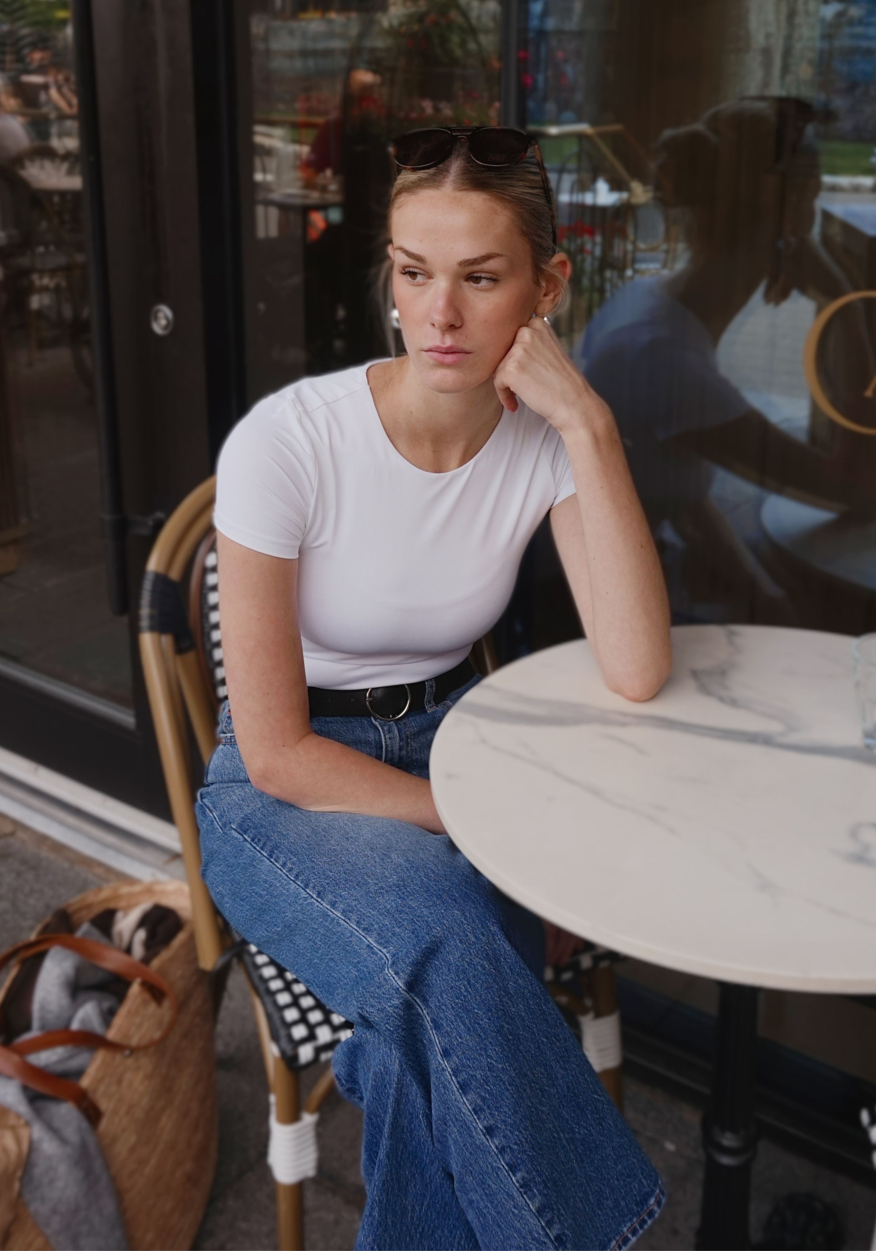 CLASSIC CONTOUR TEE- WHITE