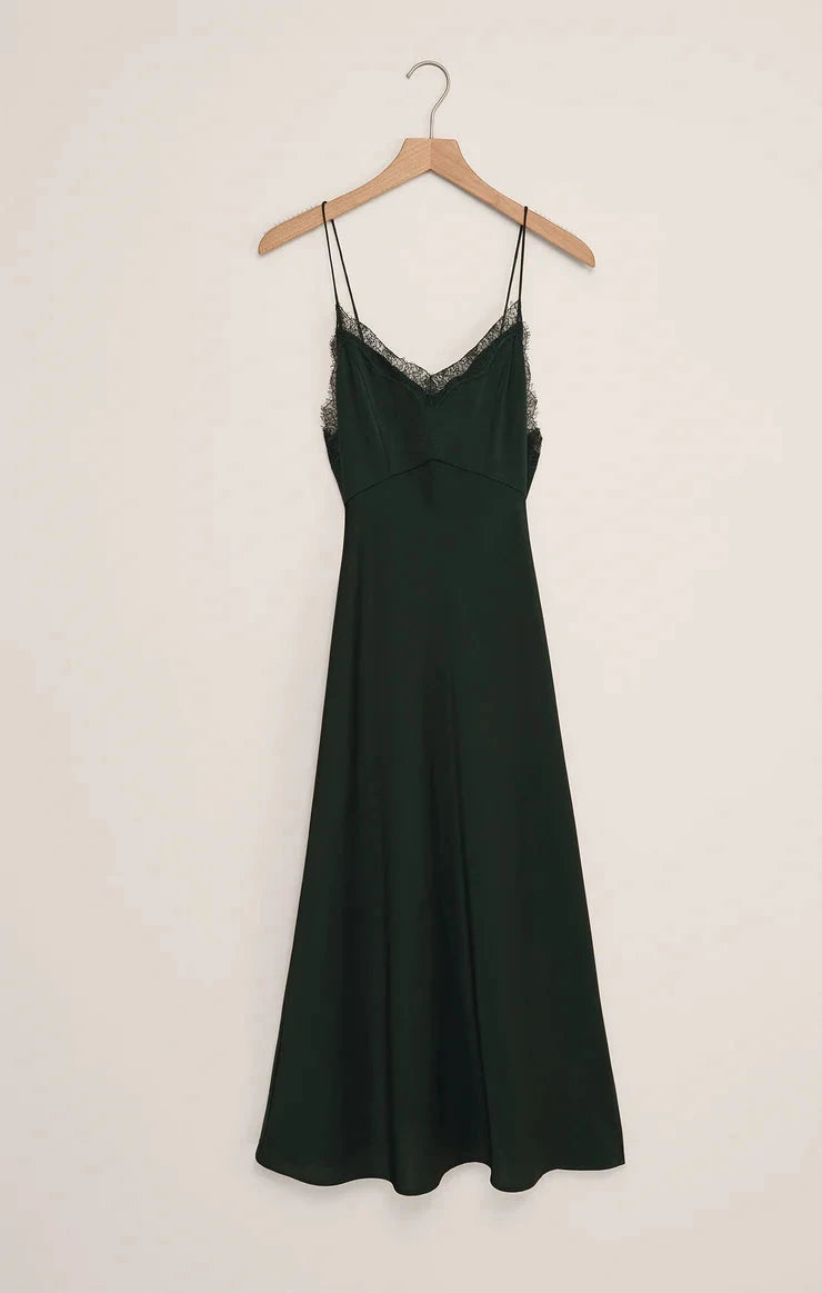 AFTER HOURS MIDI DRESS IN GREEN