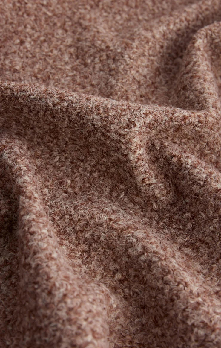 neutral sherpa-inspired coat