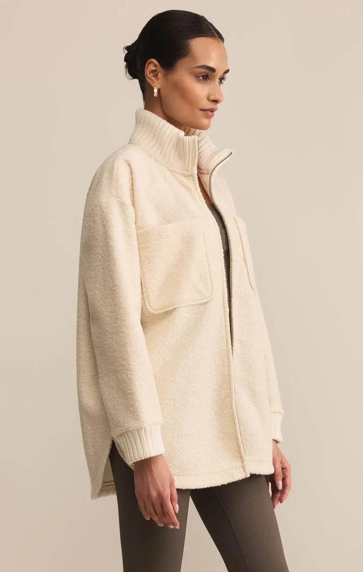  textured ivory coat