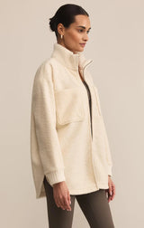  textured ivory coat