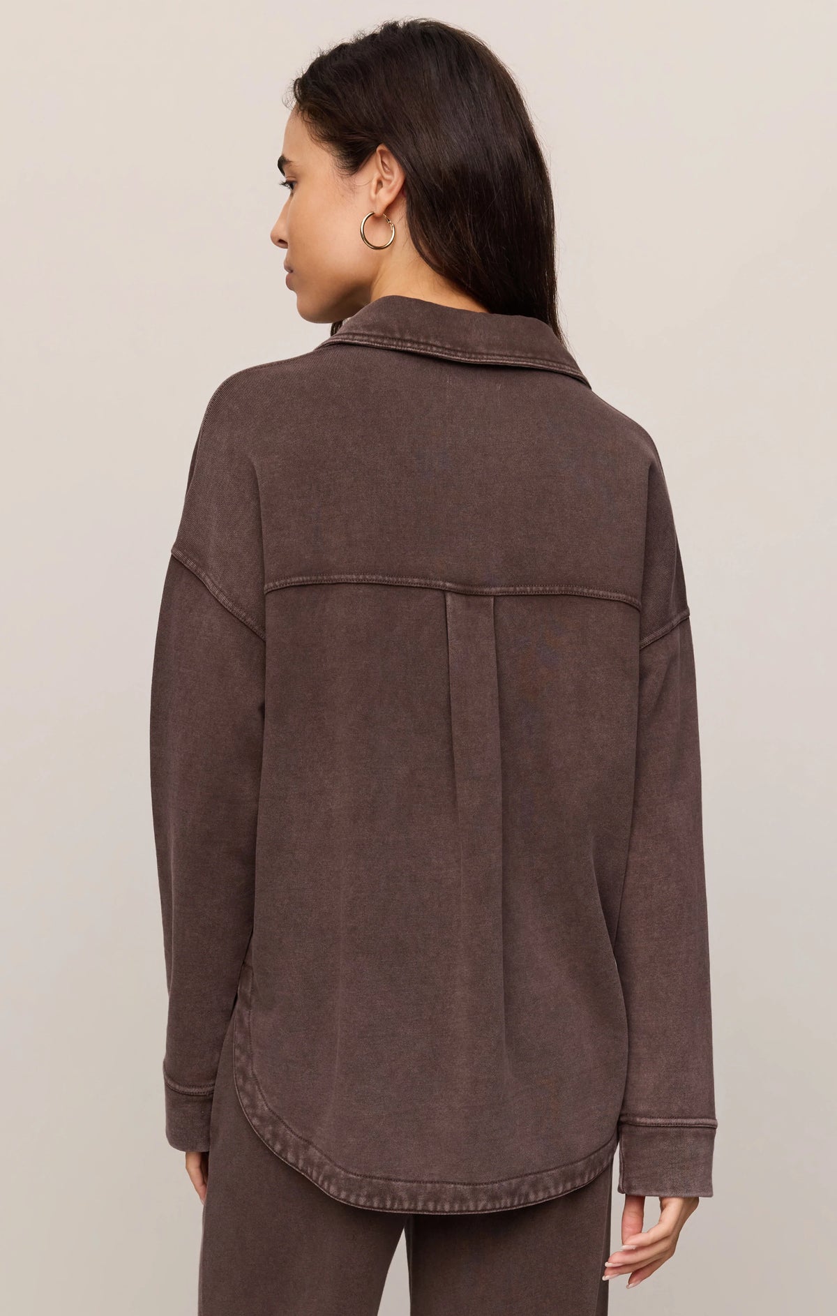 ALL DAY KNIT JACKET (CHOCOLATE)