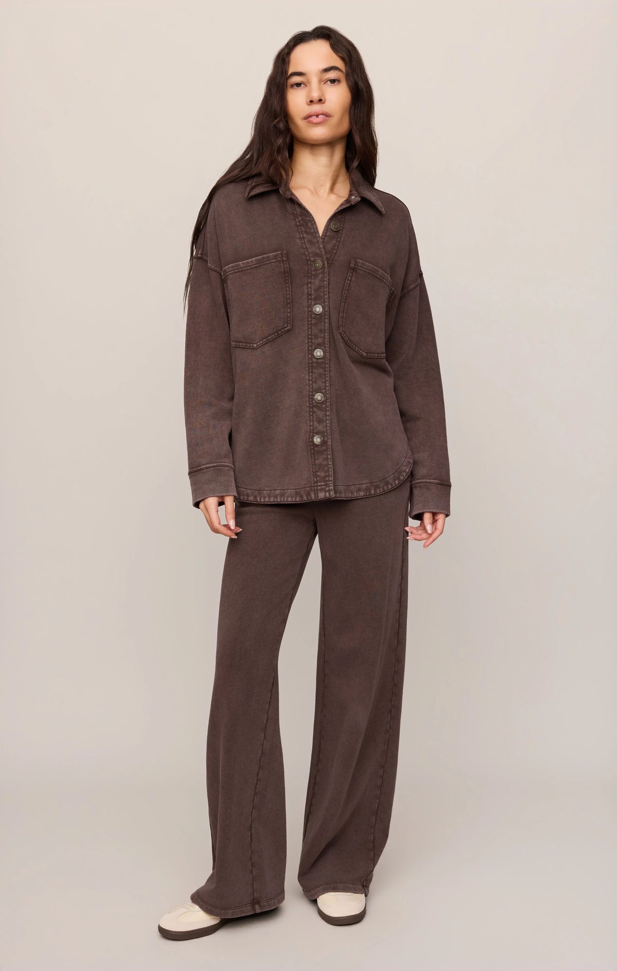 ALL DAY KNIT JACKET (CHOCOLATE)