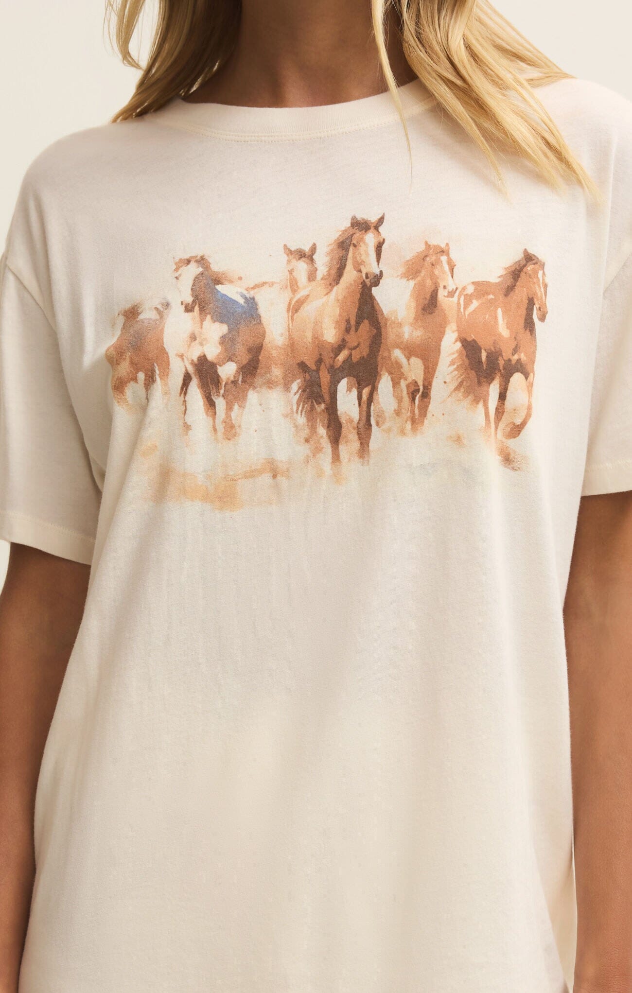 HOWDY HORSES BOYFRIND TEE Top z supply 
