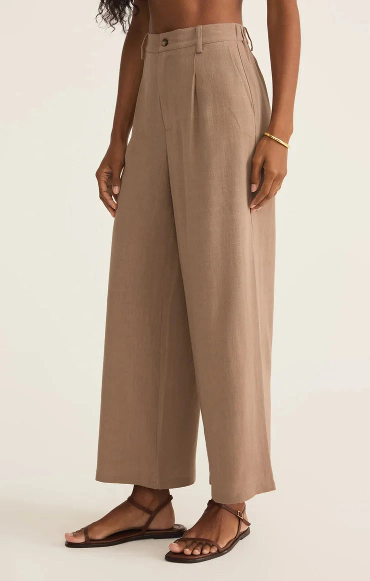 summer neutral bottoms, soft tan pants, airy neutral trousers