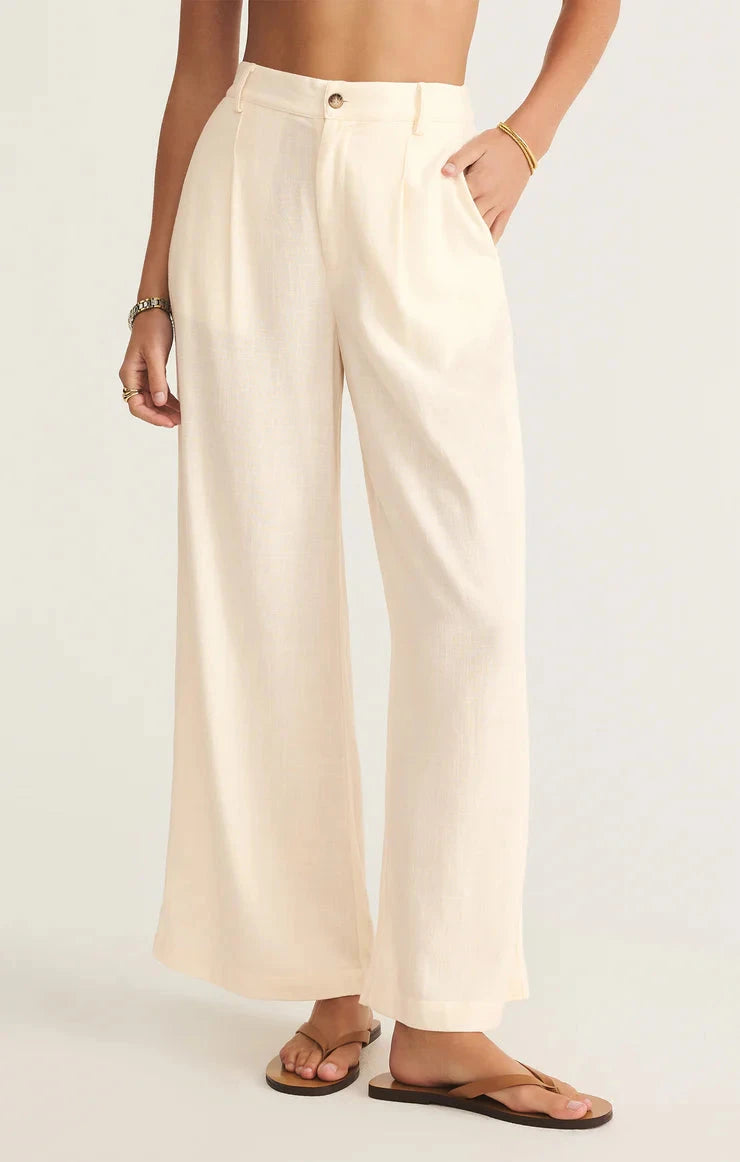 neutral flowy trousers, lightweight cream bottoms, soft beige trousers