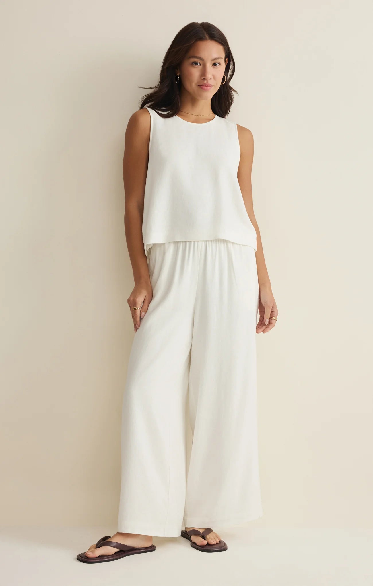breathable summer clothing, casual white pants women