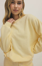 Z SUPPLY, yellow sweatshirt women, boyfriend sweatshirt, oversized sweatshirt women