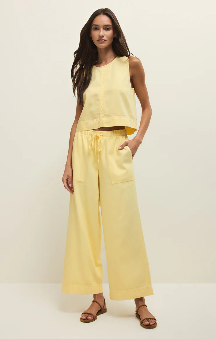 modern casual tank, sunny yellow tank top