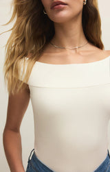 clean neckline top, layering essential top