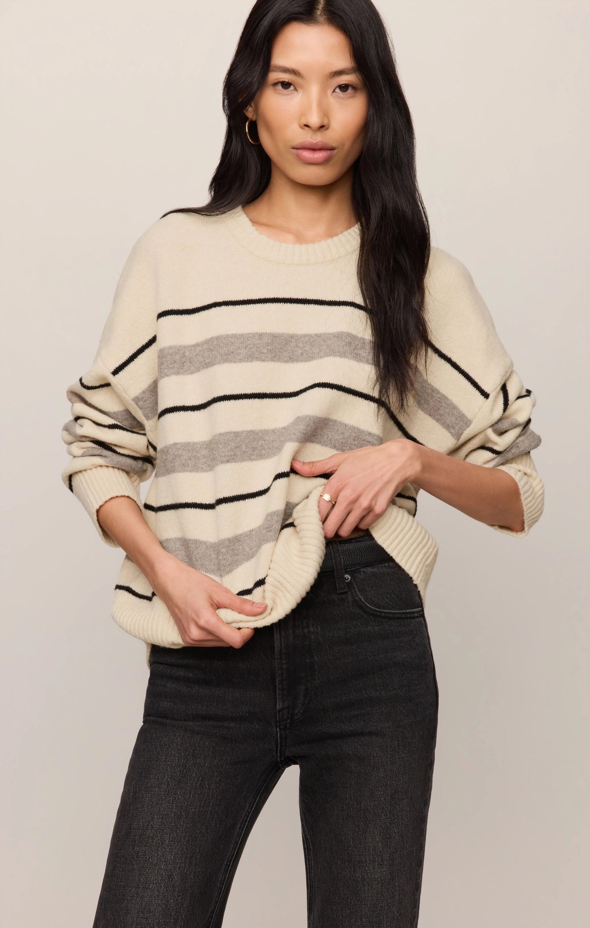 GRETA STRIPE SWEATER