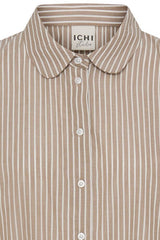 everyday brown shirt women, lightweight cotton buttondown