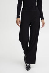 DANTA WIDE LEG PANT, B YOUNG, black wide leg trousers