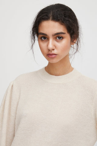 KAMARA KNIT PULLOVER (IVORY) Sweater ICHI 