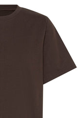 palmer tee, neutral cotton t shirt, relaxed fit brown tee
