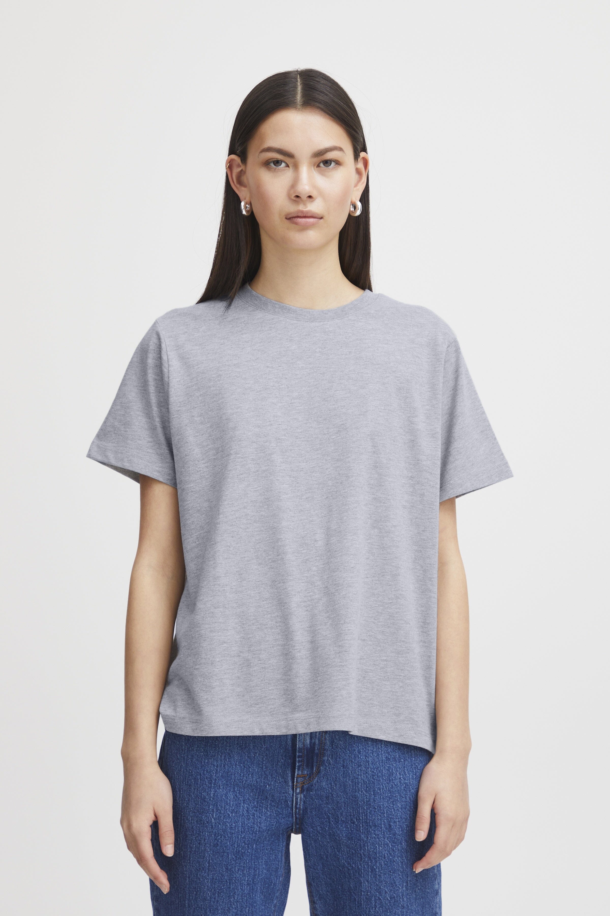 PALMER GREY LOOSE TEE Top ICHI 
