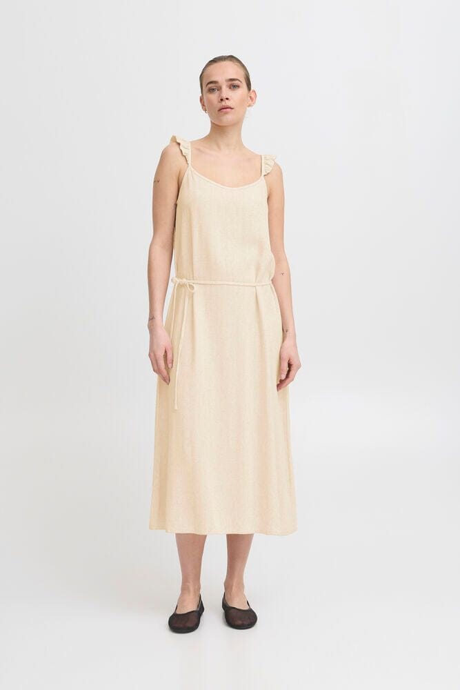 SANDSHELL LINEN BLEND DRESS Dress ICHI 