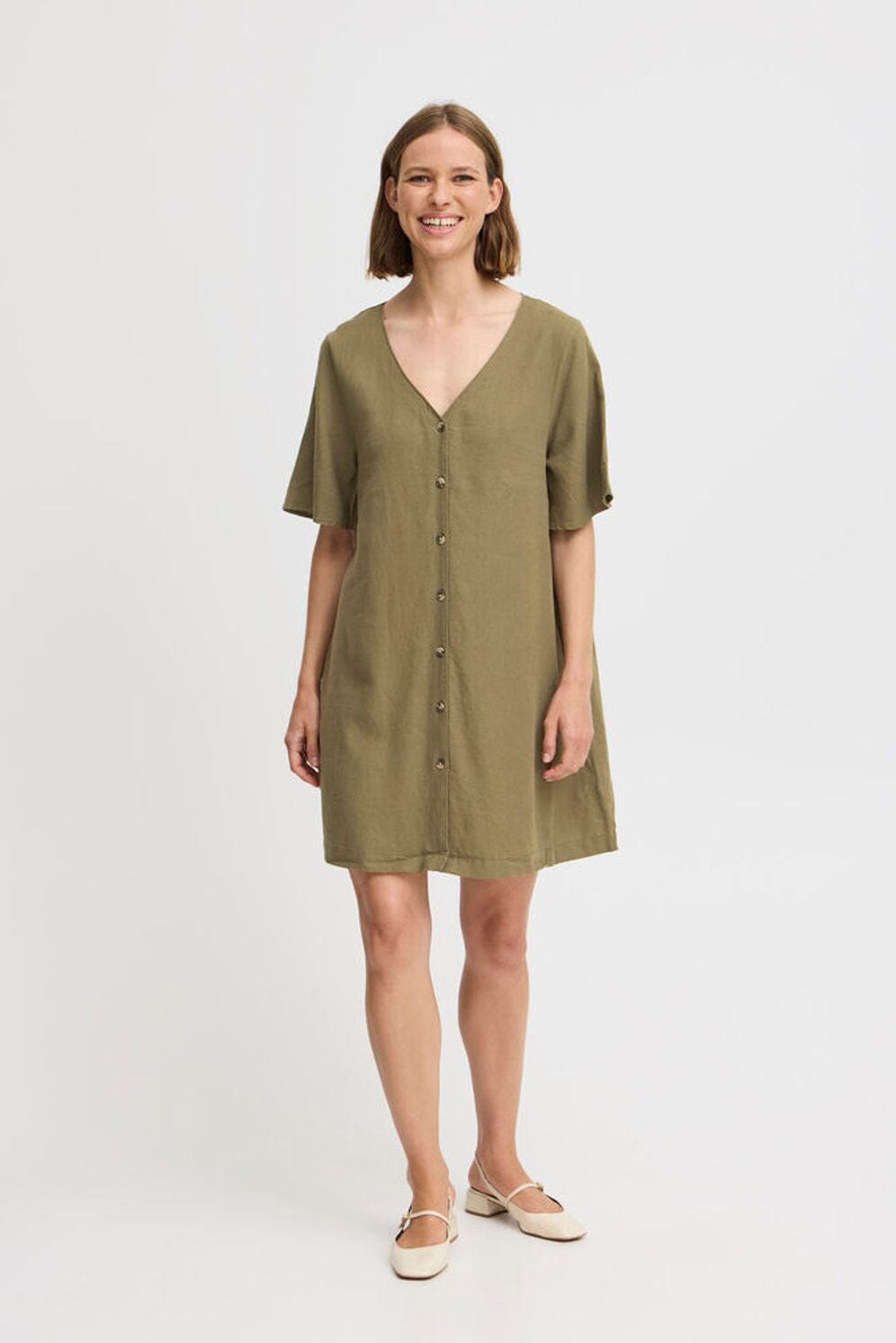 FIONA DRESS, GREEN Dress, B YOUNG 