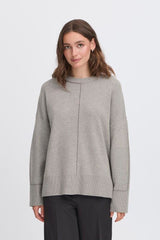 GREY BALLIA PULLOVER Sweater, ICHI 