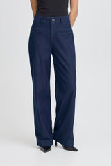 DARK WASH EVERYDAY STRETCH JEANS, ICHI 