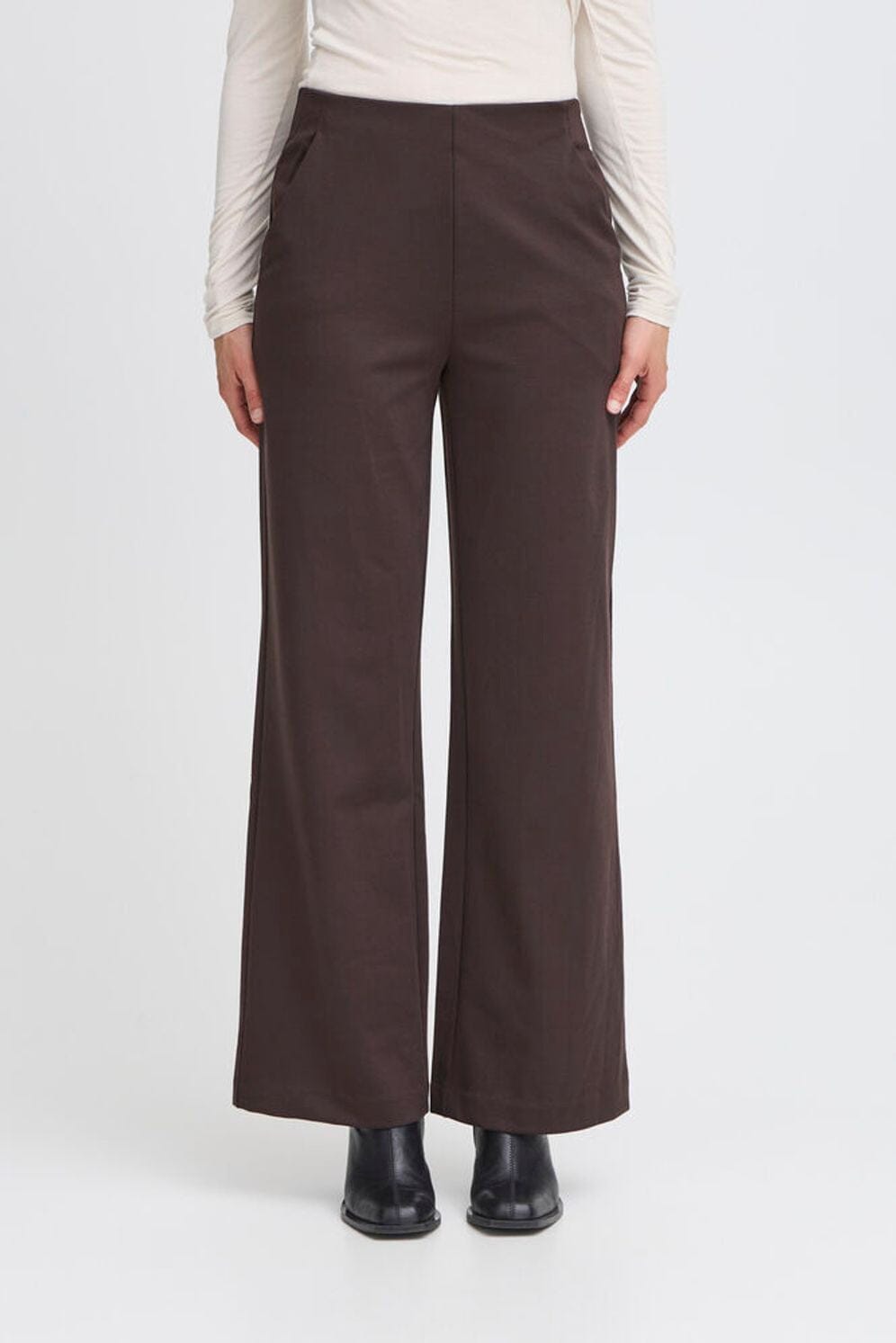 KATE OFFICE SIDE ZIP TROUSER,  ICHI 